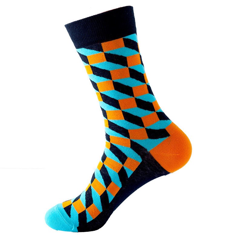 Men's Cotton Socks, Gradient Color