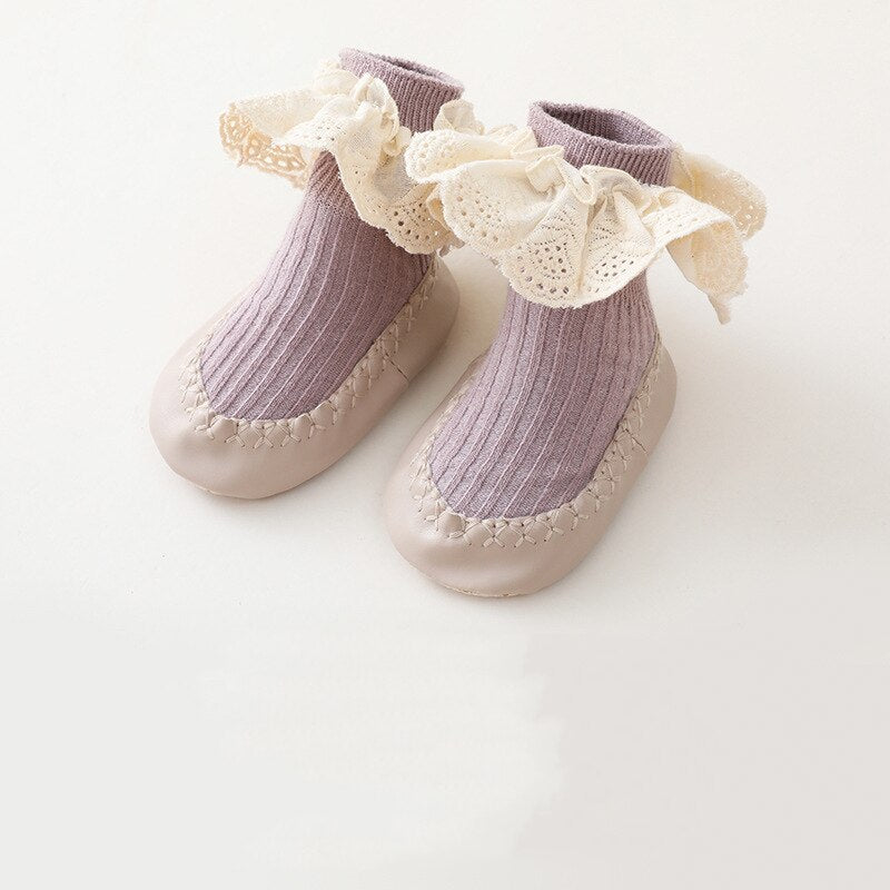 New Princess Baby Girl Socks with Lace and Ruffles