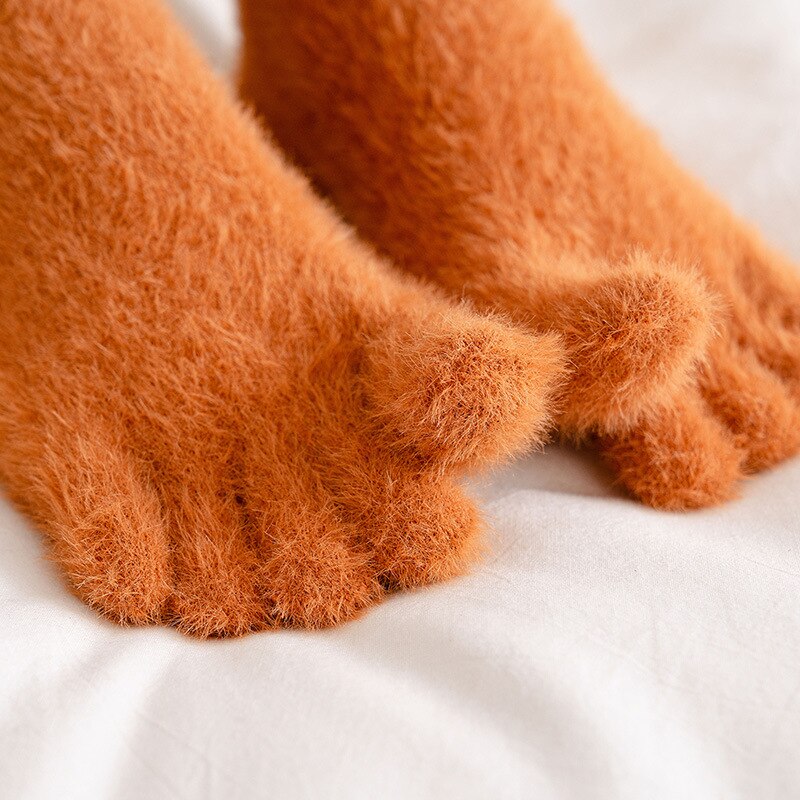 Women’s Coral Fleece Five Toe Socks