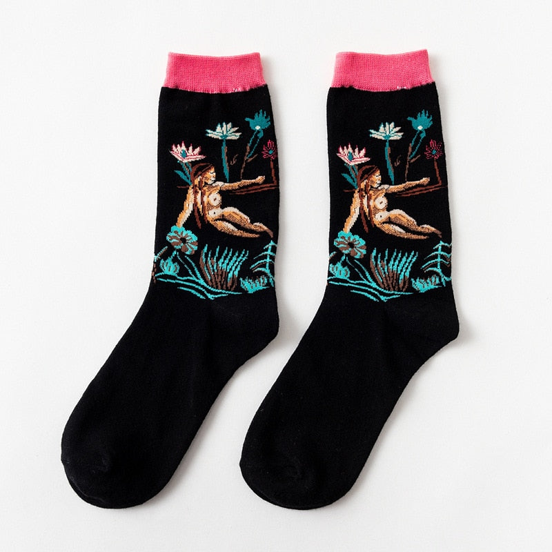 Retro Painting Unisex Socks