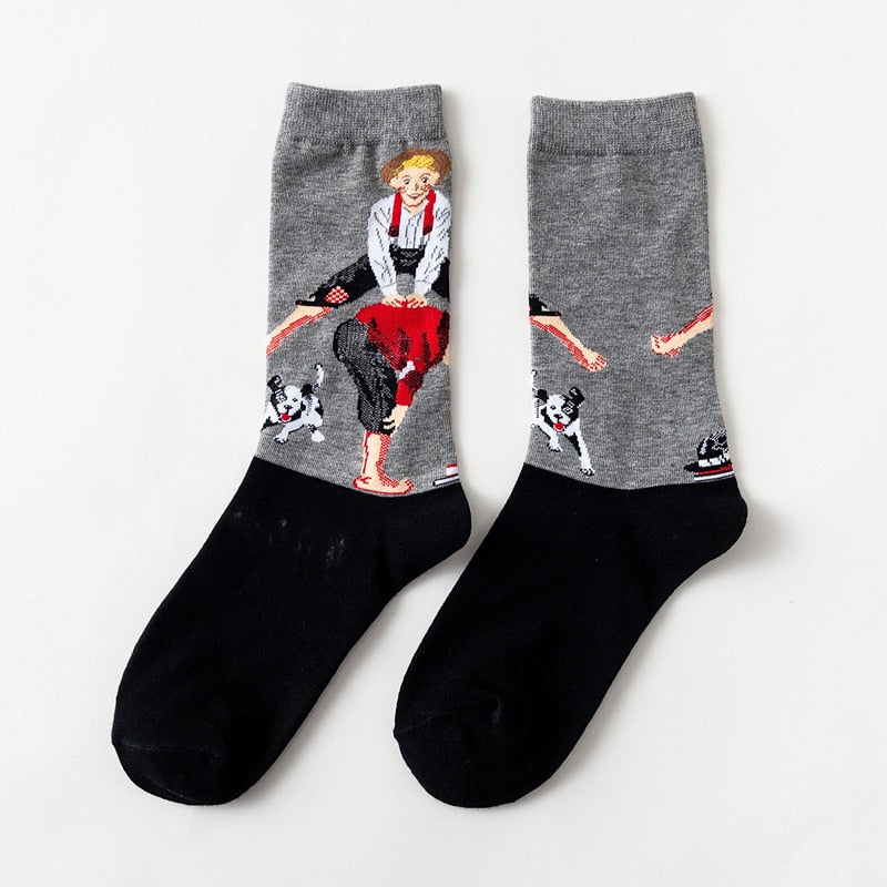 Retro Painting Unisex Socks