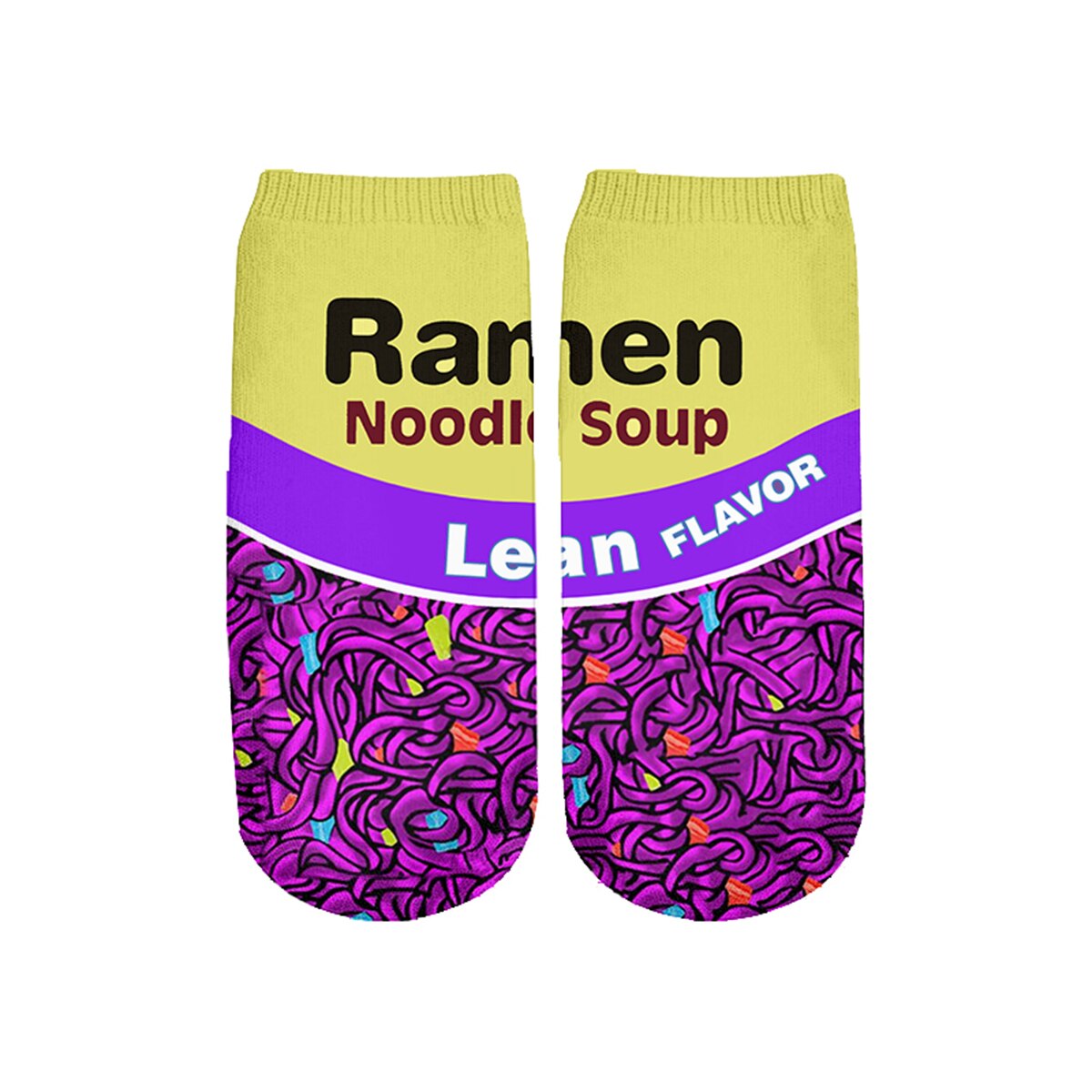 Ramen Noodles Fun Socks