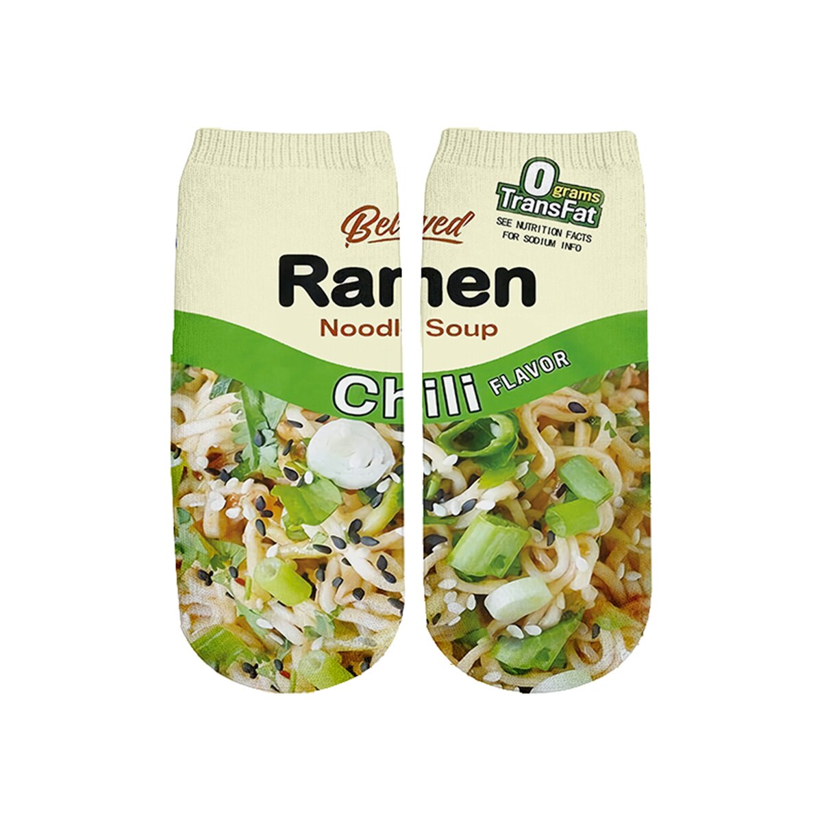 Ramen Noodles Fun Socks