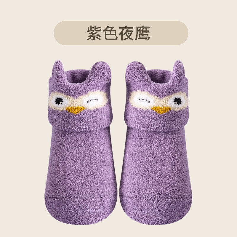 Children's Non-Slip Fleece Elastic Socks