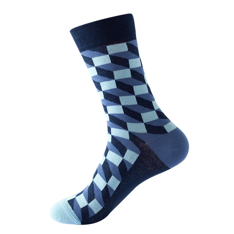 Men's Cotton Socks, Gradient Color