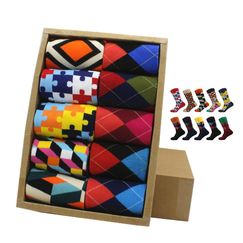 Colorful Men’s Socks, Box Set 5/10