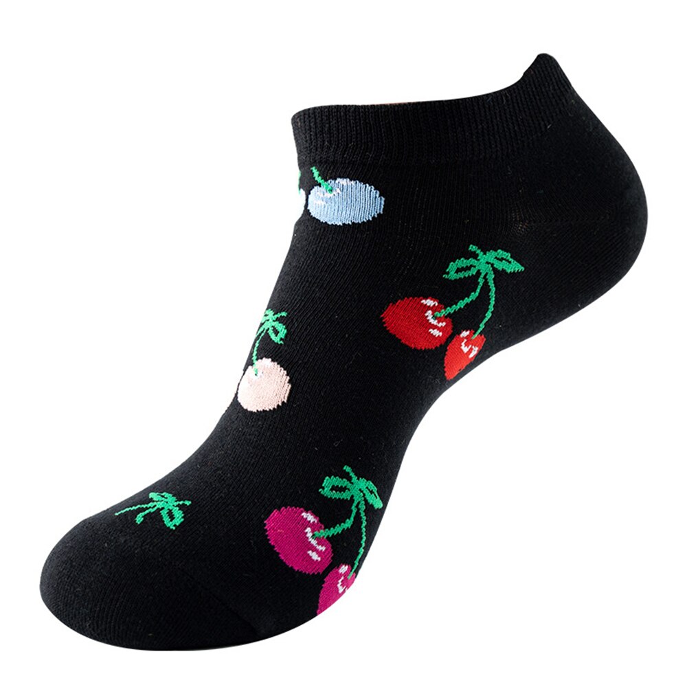 Men and Women Spring and summer thin boat socks with fun and colorful prints