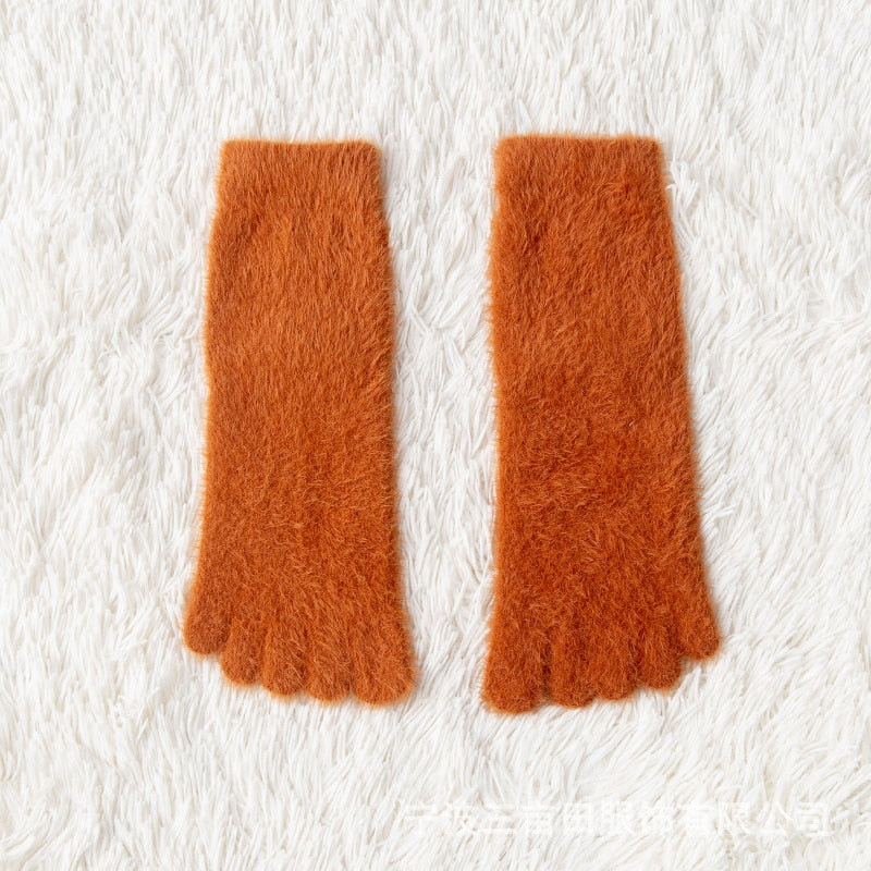 Women’s Coral Fleece Five Toe Socks