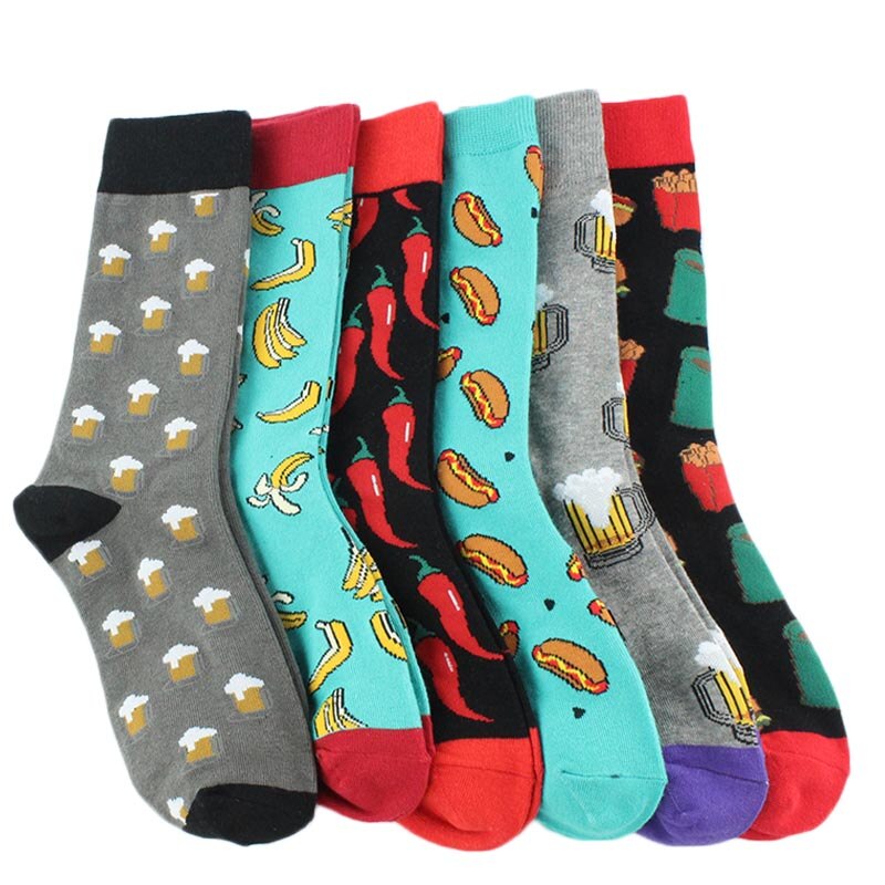 Cotton Fun Print Tube Socks, Unisex