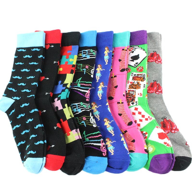 Cotton Fun Print Tube Socks, Unisex