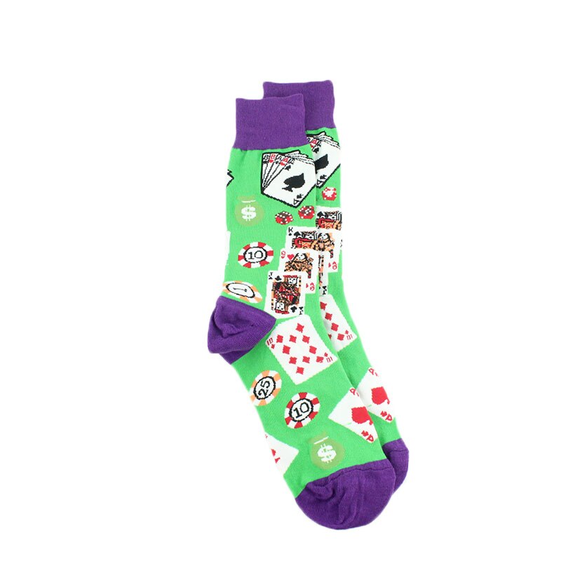 Cotton Fun Print Tube Socks, Unisex