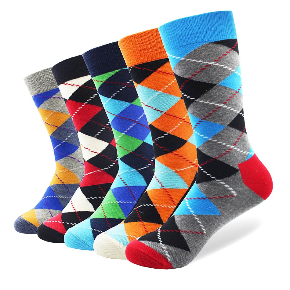 Argyle Men's Socks 5 pair bundle