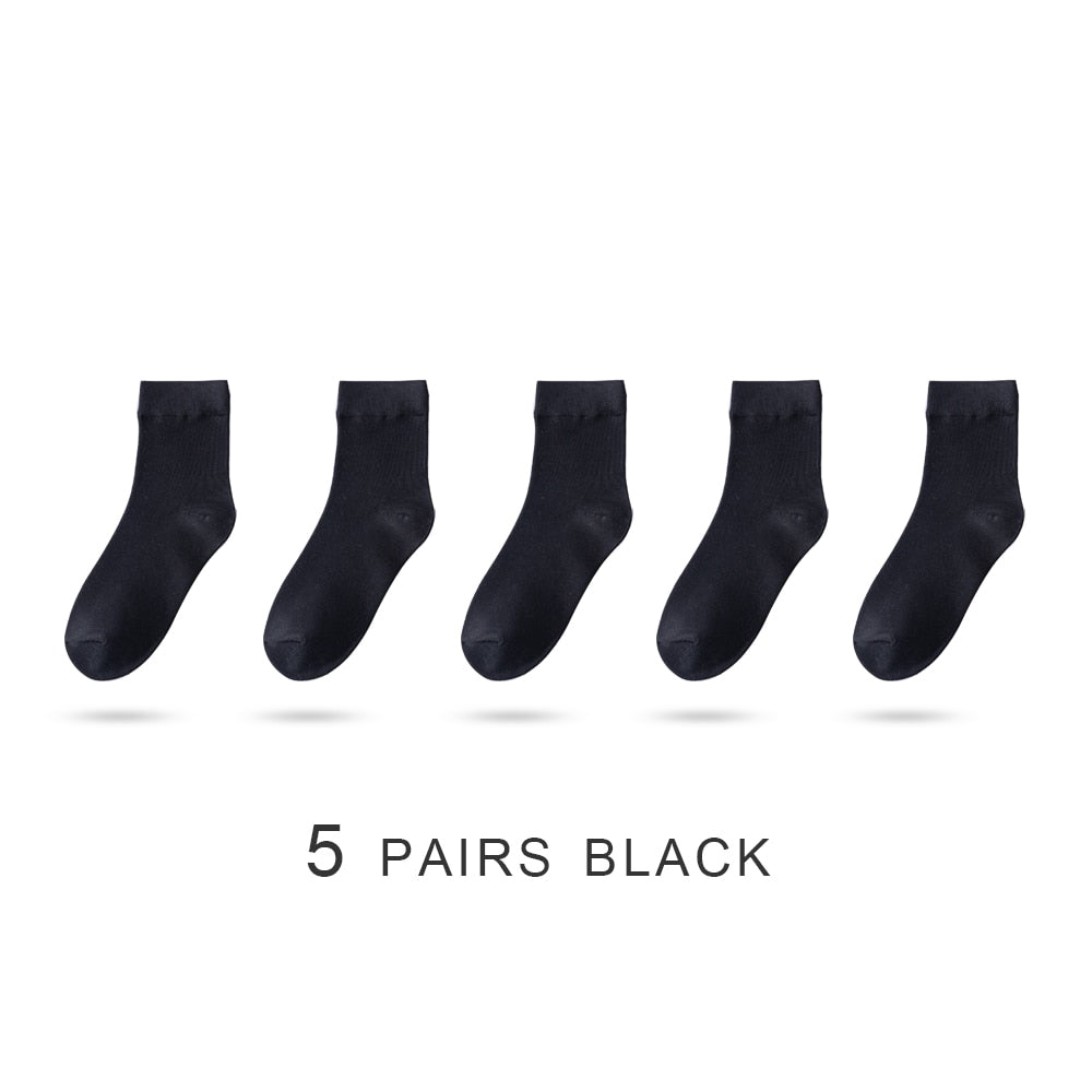 Women's Bamboo Fiber Socks, Five Pair Bundle