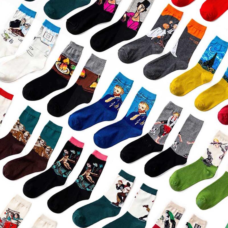 Retro Painting Unisex Socks