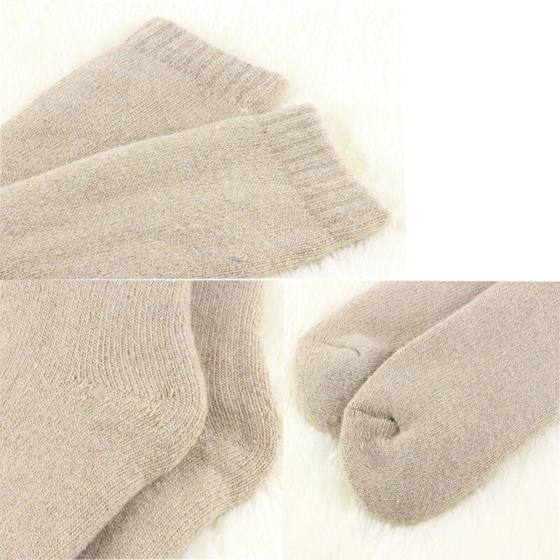 Men’s Winter Wool Socks, Five Pair Bundle