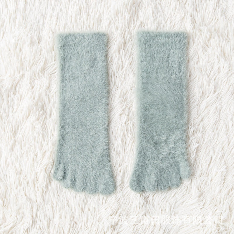 Women’s Coral Fleece Five Toe Socks