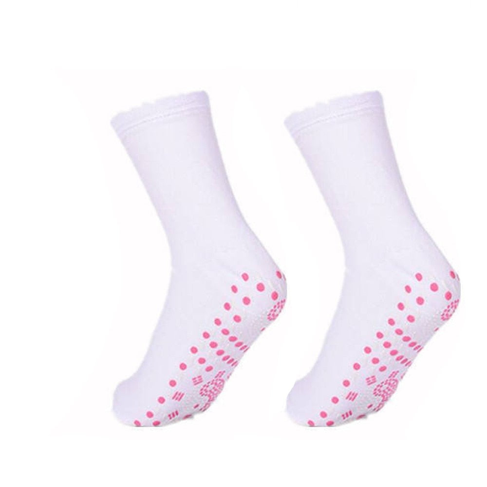 2PCS Tourmaline Magnetic Sock Self-Heating Therapy Magnet Socks Unisex Warm Health Care Socks Anti-fatigue Massage