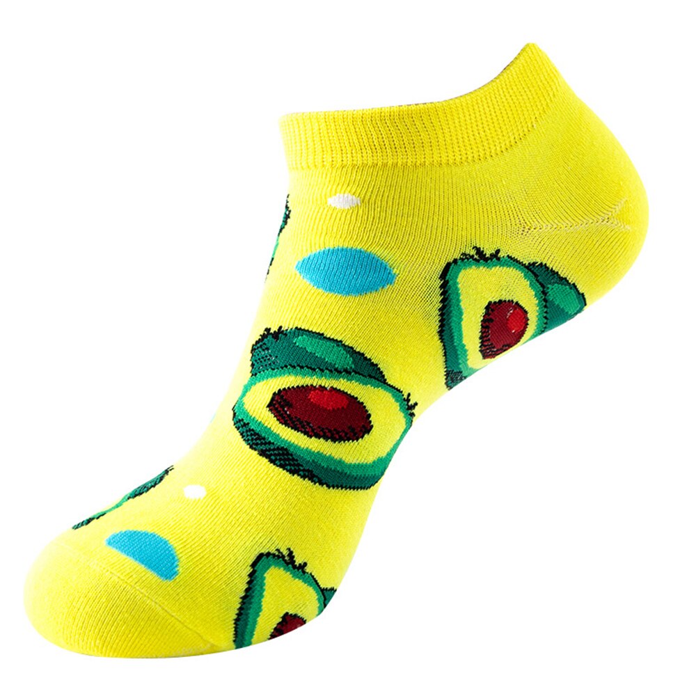 Men and Women Spring and summer thin boat socks with fun and colorful prints