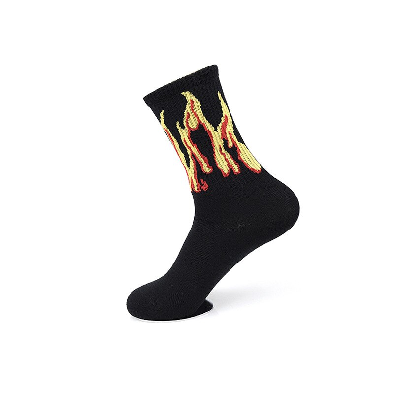 Unisex Skateboard Socks On Fire