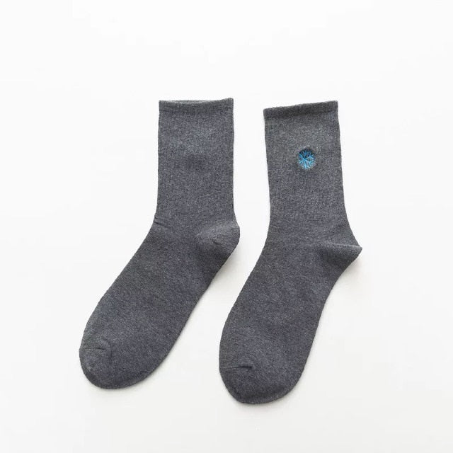 Embroidered Tube Socks