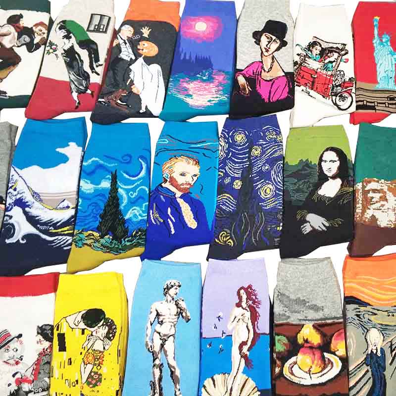 Retro Painting Unisex Socks