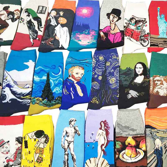 Retro Painting Unisex Socks