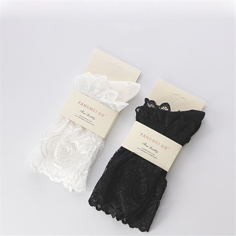 Women's Sexy Lace Floral Mesh Socks