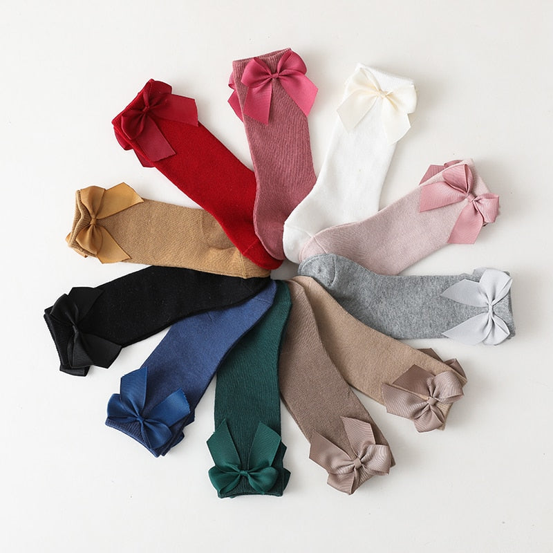 Girls Bow Socks