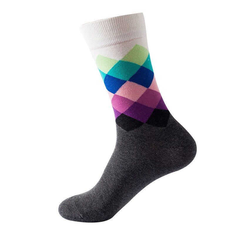 Men's Cotton Socks, Gradient Color