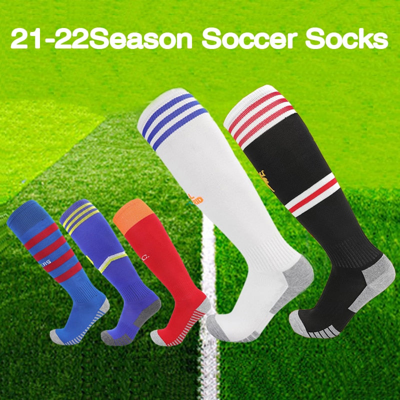 Thickening Towel Bottom Soccer Socks for the Adult or Kid Athlete