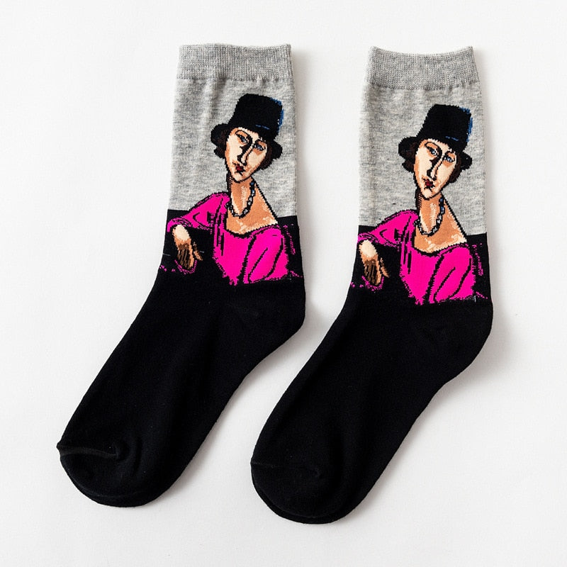 Retro Painting Unisex Socks