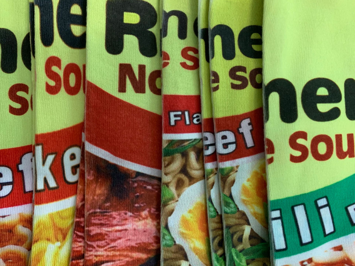 Ramen Noodles Fun Socks