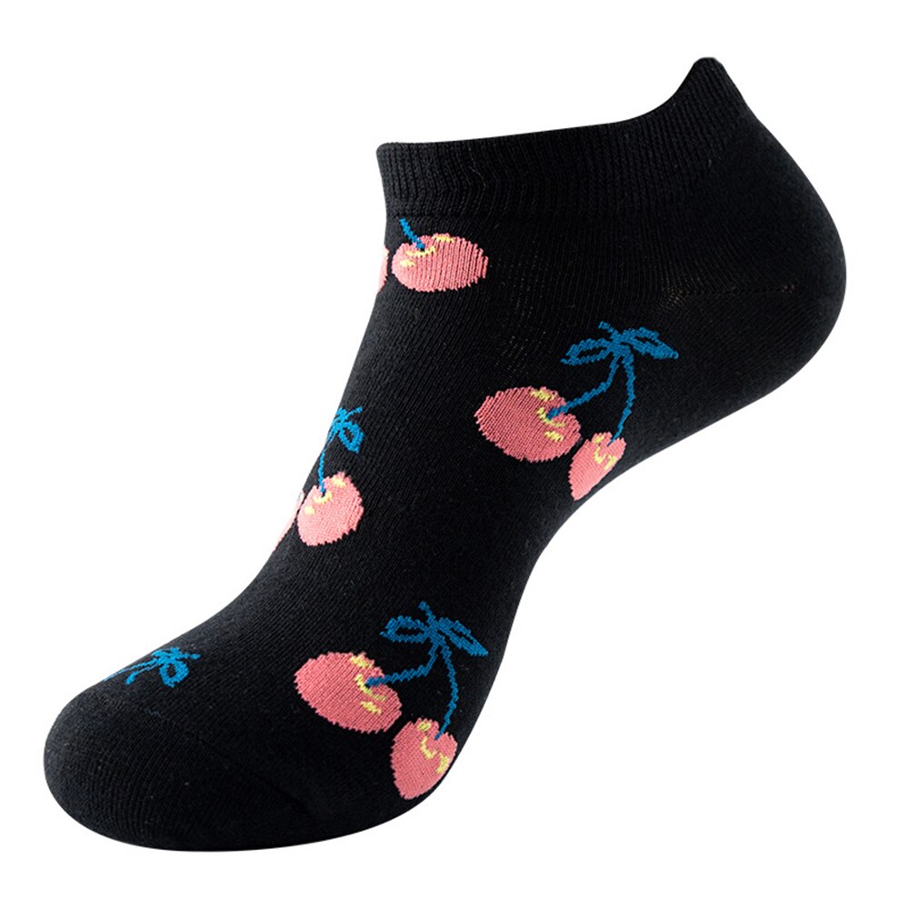 Men and Women Spring and summer thin boat socks with fun and colorful prints