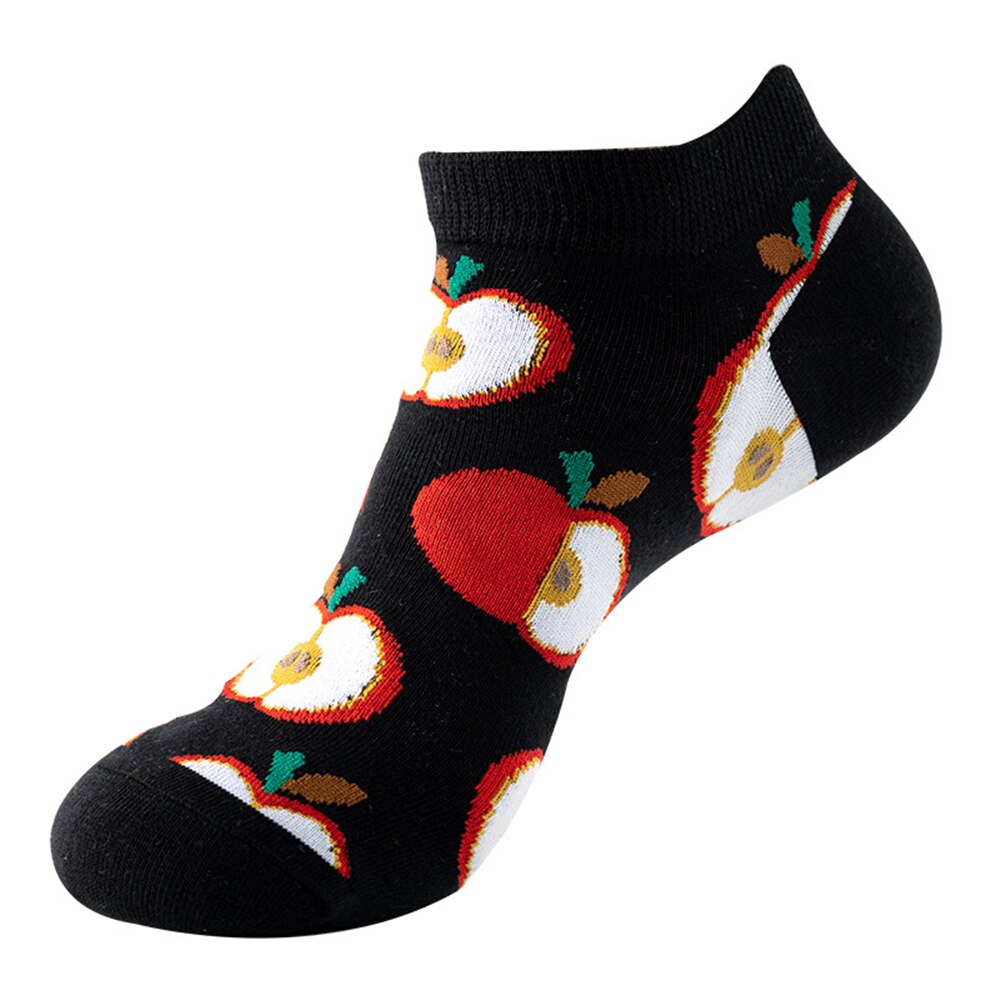 Men and Women Spring and summer thin boat socks with fun and colorful prints