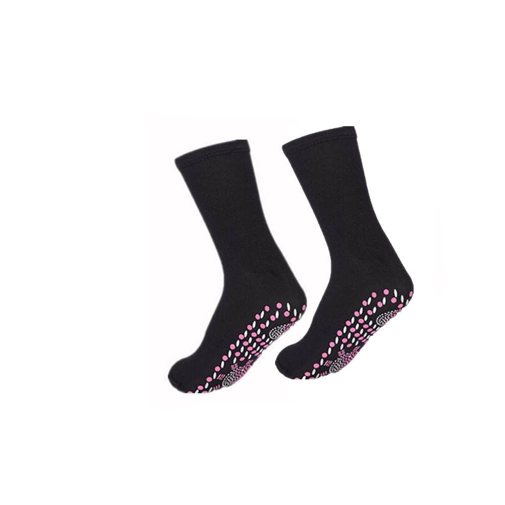 2PCS Tourmaline Magnetic Sock Self-Heating Therapy Magnet Socks Unisex Warm Health Care Socks Anti-fatigue Massage