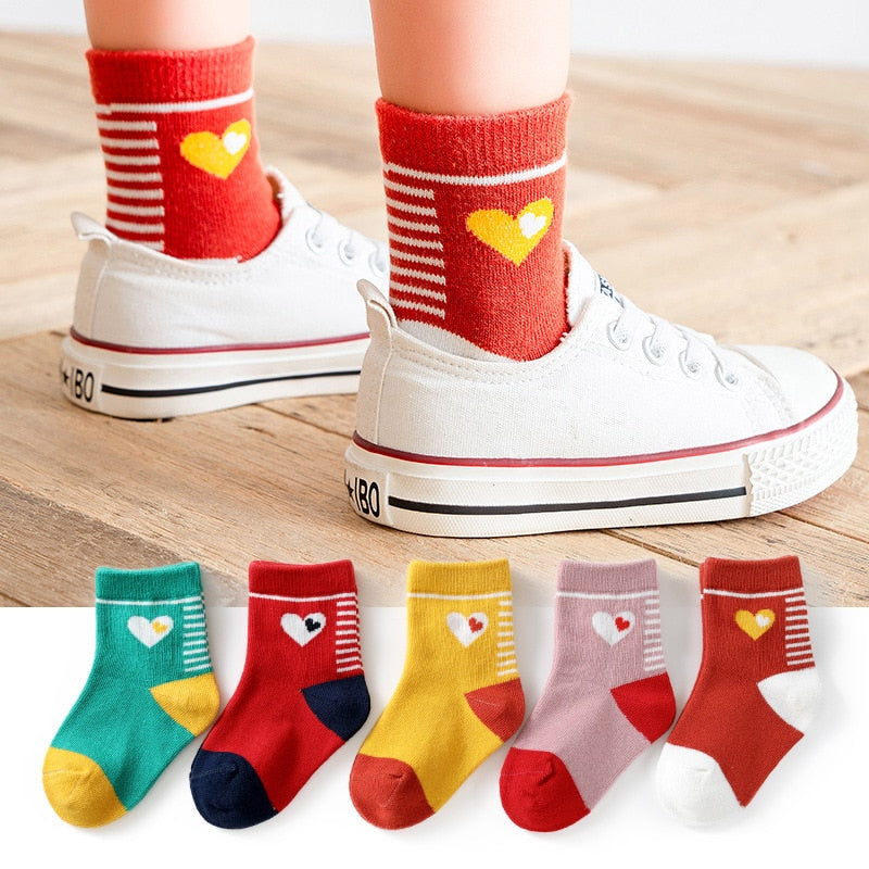 5 Pair Children's Socks 1-12 years