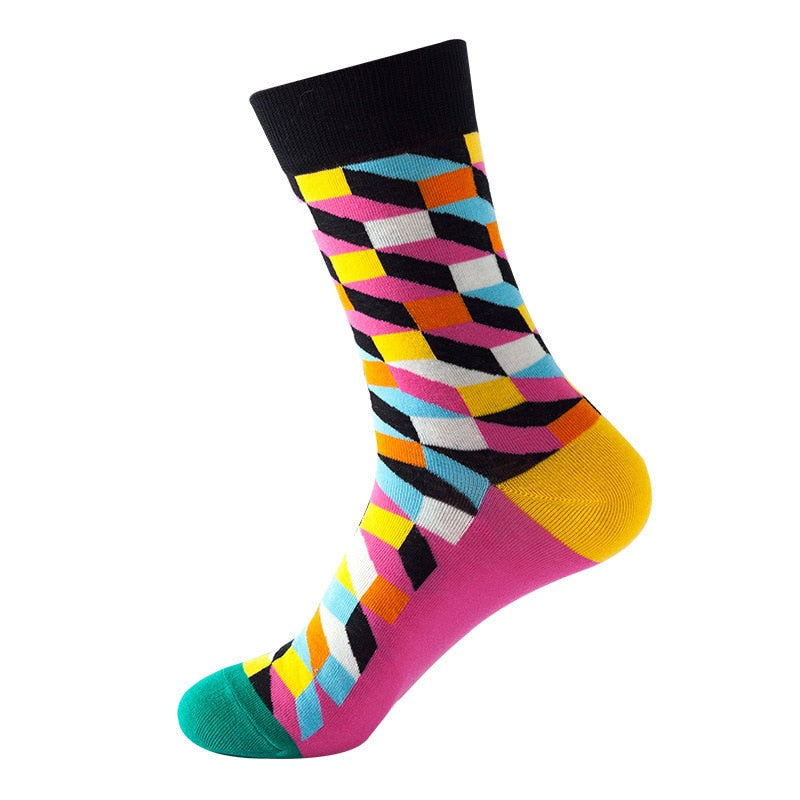 Men's Cotton Socks, Gradient Color