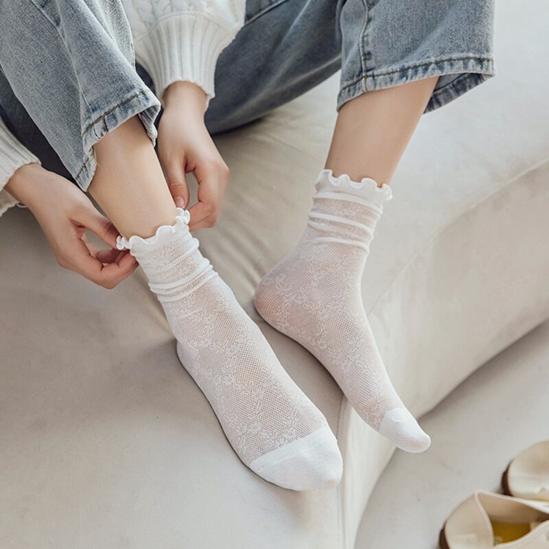 Springtime Lace Socks