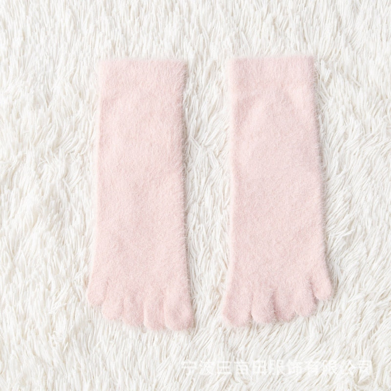 Women’s Coral Fleece Five Toe Socks