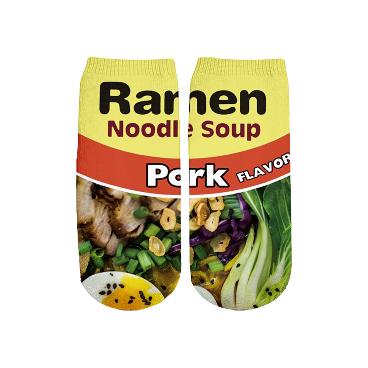 Ramen Noodles Fun Socks