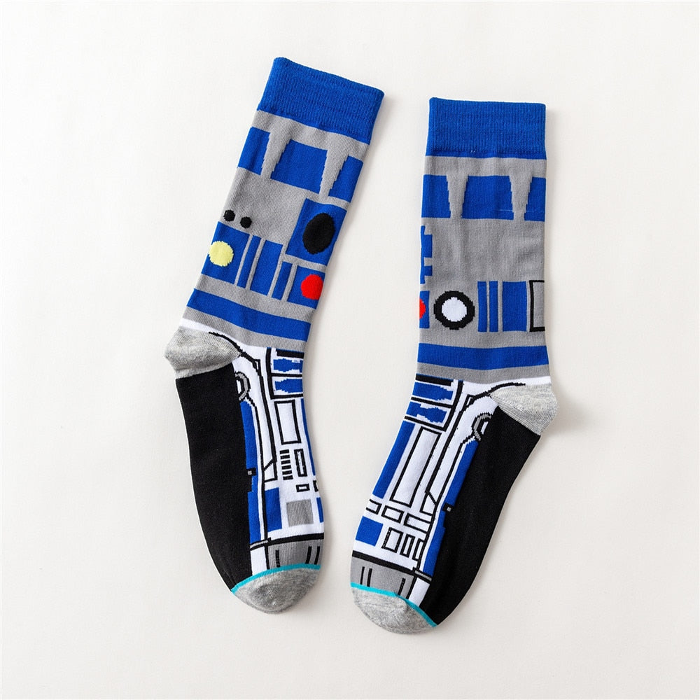 Star Wars Movie, Master Yoda, R2-D2, Cosplay, Wookie, Novelty Unisex Socks