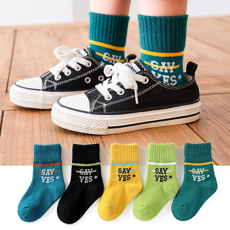 5 Pair Children's Socks 1-12 years