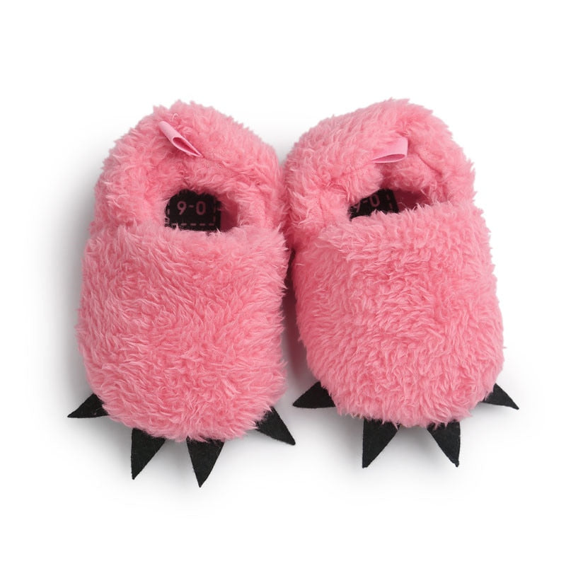 First Walker Animal Paw Slippers 0-18mos