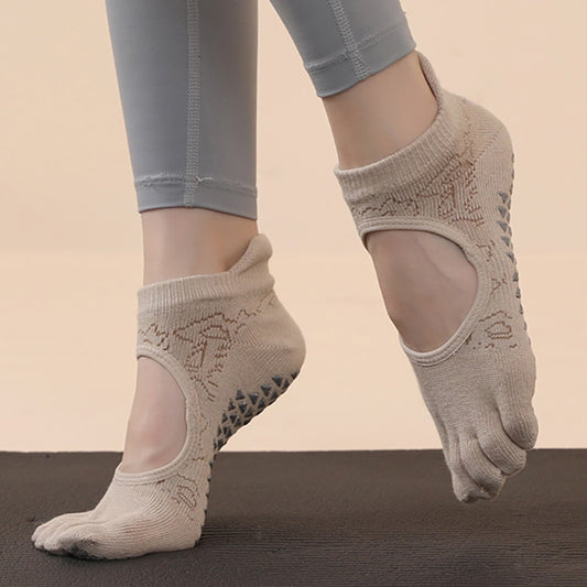 Five Toed Anti-Slip Grip Yoga/Pilates Socks