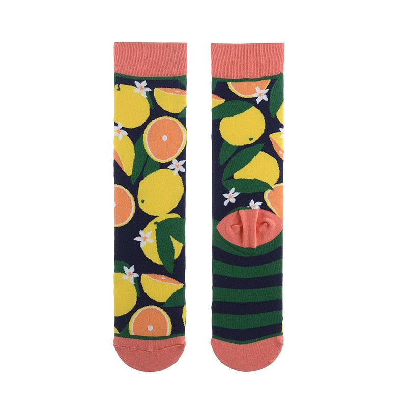 Fun colorful printed socks, Unisex