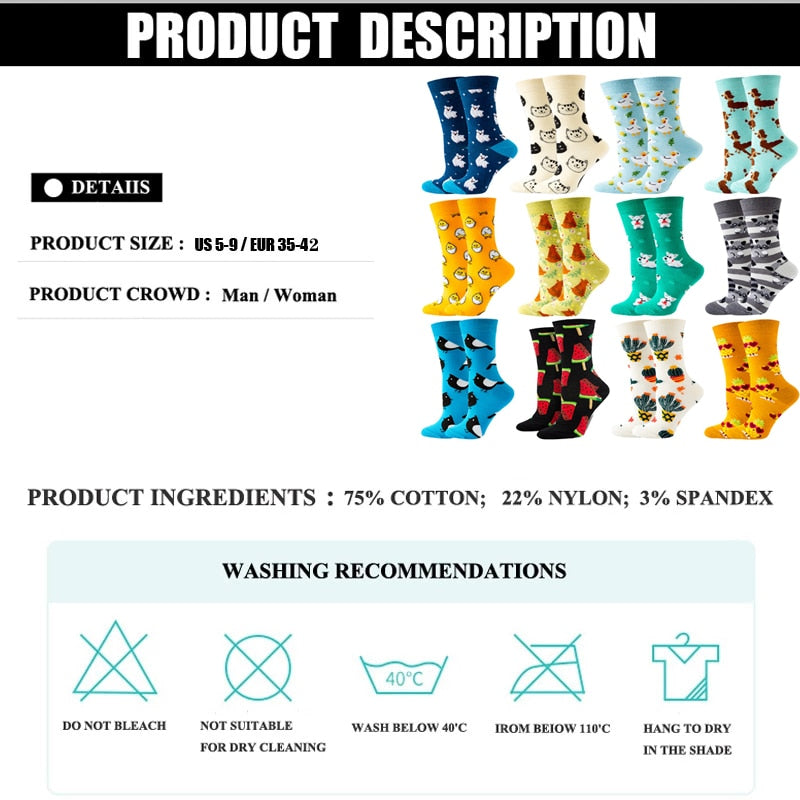 Fun Print Unisex Socks