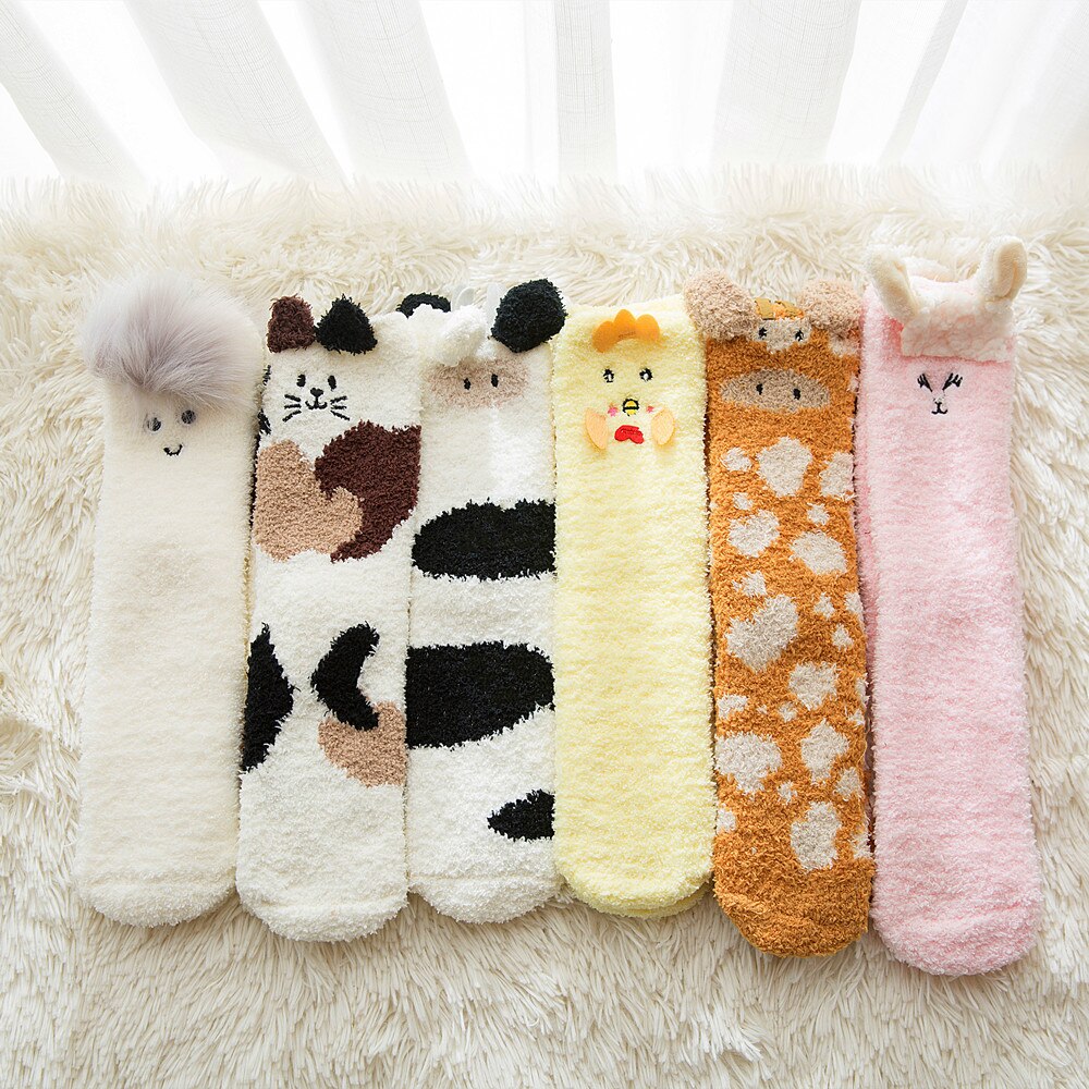 Cute Winter Fleece Socks