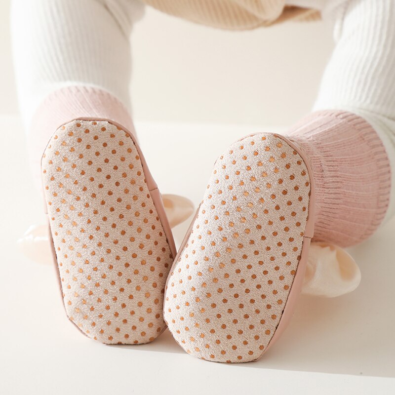 Non Slip Puffy Bow Socks