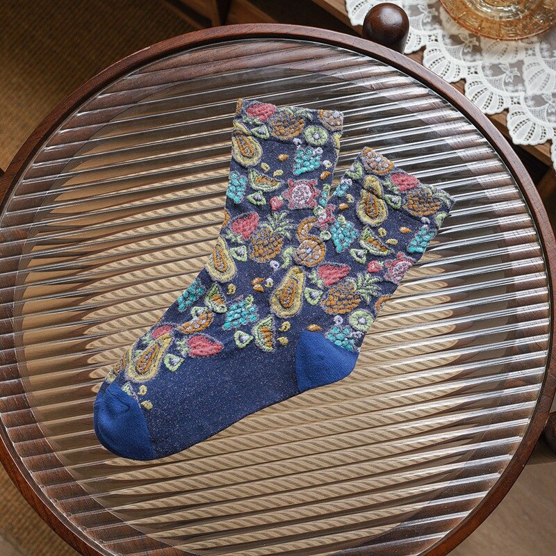 Women's Embroidered Socks