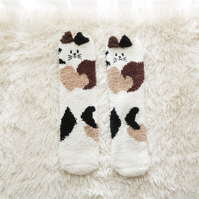 Cute Winter Fleece Socks